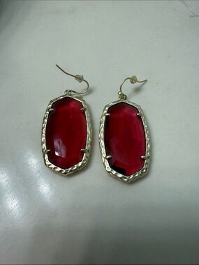 Kendra Scott Ella Drop Earrings - Berry Glass